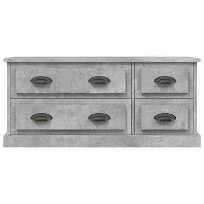 vidaXL TV Cabinet Concrete Grey 100x35,5x45 cm Engineered Wood