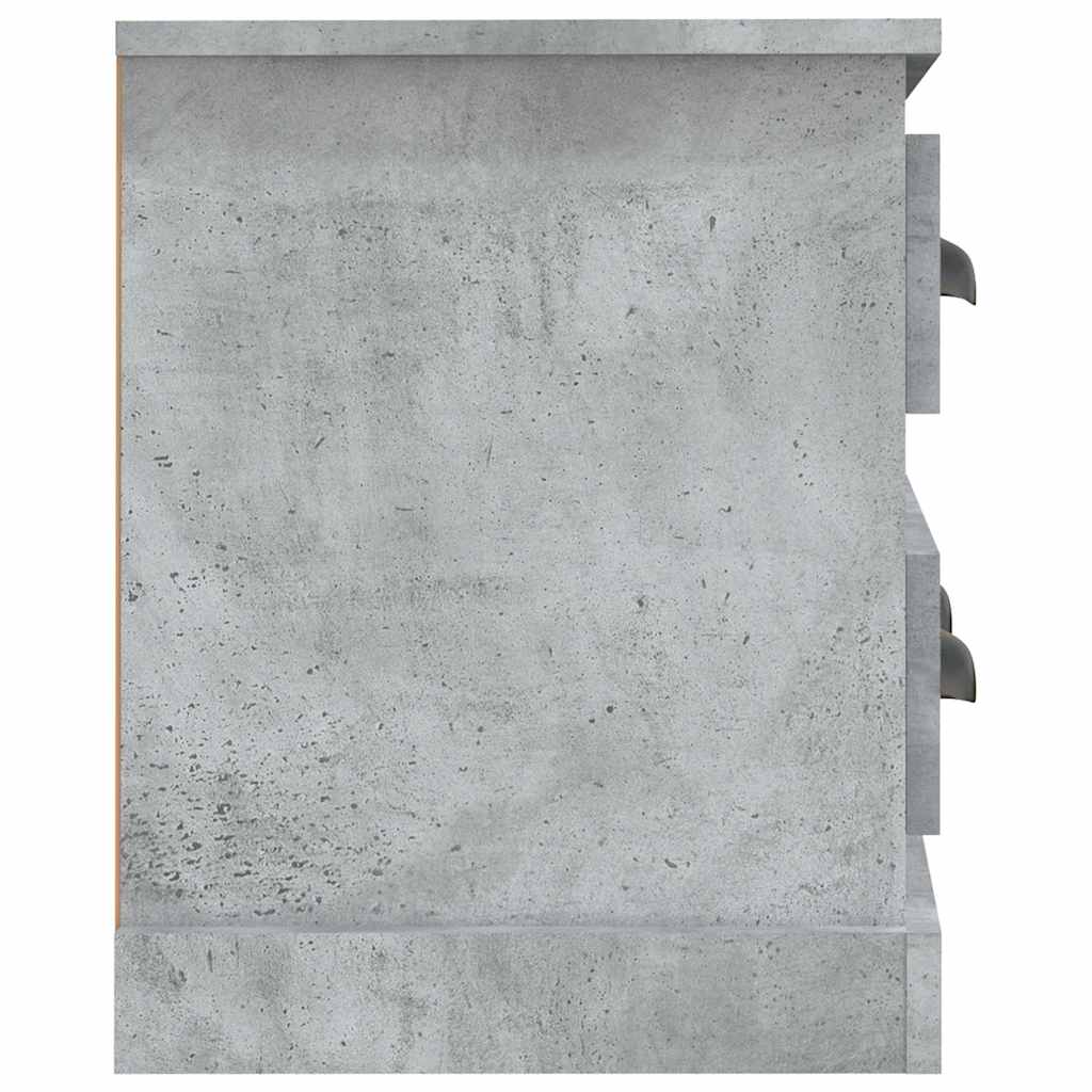 vidaXL TV Cabinet Concrete Grey 100x35,5x45 cm Engineered Wood