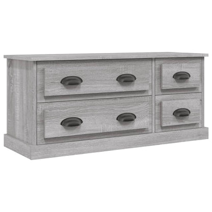 vidaXL TV Cabinet Grey Sonoma 100x35,5x45 cm Engineered Wood