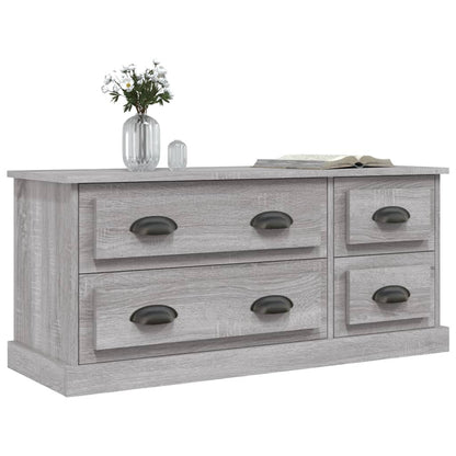 vidaXL TV Cabinet Grey Sonoma 100x35,5x45 cm Engineered Wood