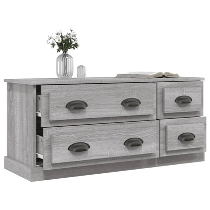vidaXL TV Cabinet Grey Sonoma 100x35,5x45 cm Engineered Wood
