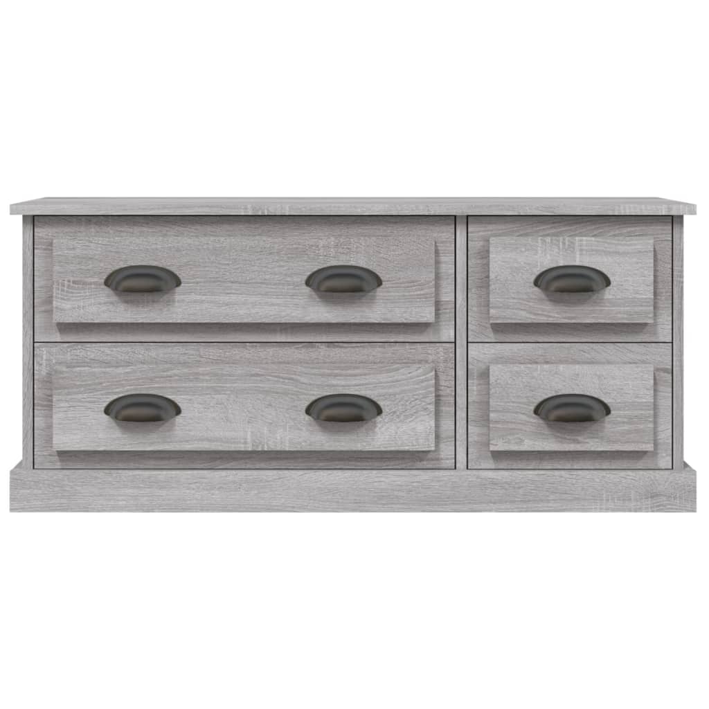 vidaXL TV Cabinet Grey Sonoma 100x35,5x45 cm Engineered Wood