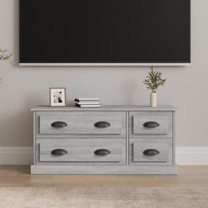 vidaXL TV Cabinet Grey Sonoma 100x35,5x45 cm Engineered Wood
