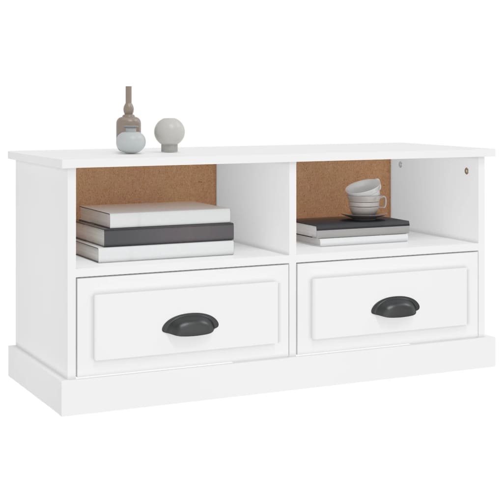 vidaXL TV Cabinet White 93x35,5x45 cm Engineered Wood