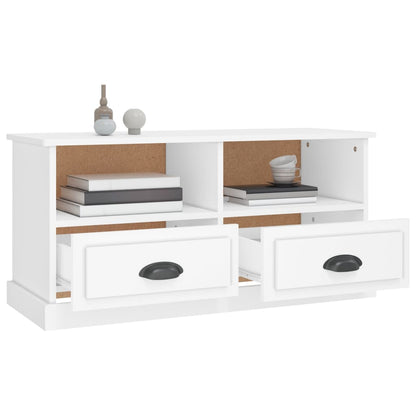 vidaXL TV Cabinet White 93x35,5x45 cm Engineered Wood
