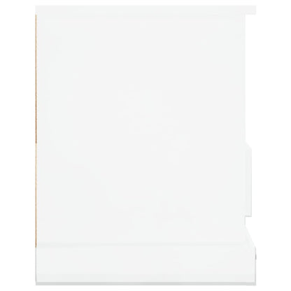 vidaXL TV Cabinet High Gloss White 93x35.5x45 cm Engineered Wood
