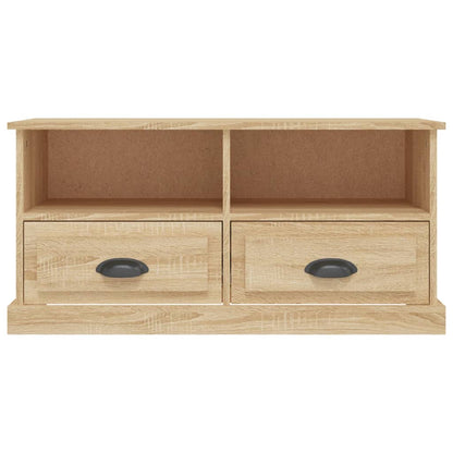 vidaXL TV Cabinet Sonoma Oak 93x35.5x45 cm Engineered Wood