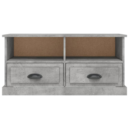vidaXL TV Cabinet Concrete Grey 93x35,5x45 cm Engineered Wood