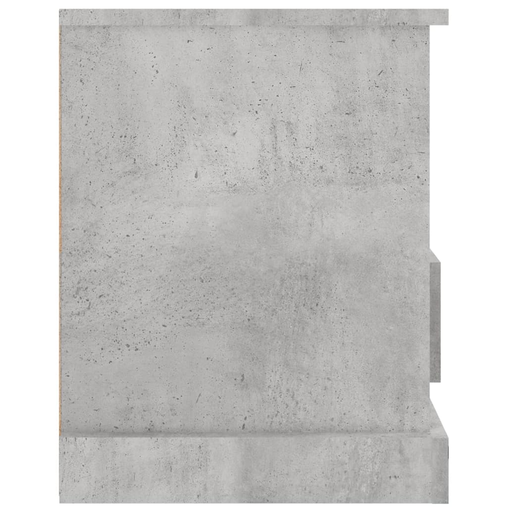 vidaXL TV Cabinet Concrete Grey 93x35.5x45 cm Engineered Wood