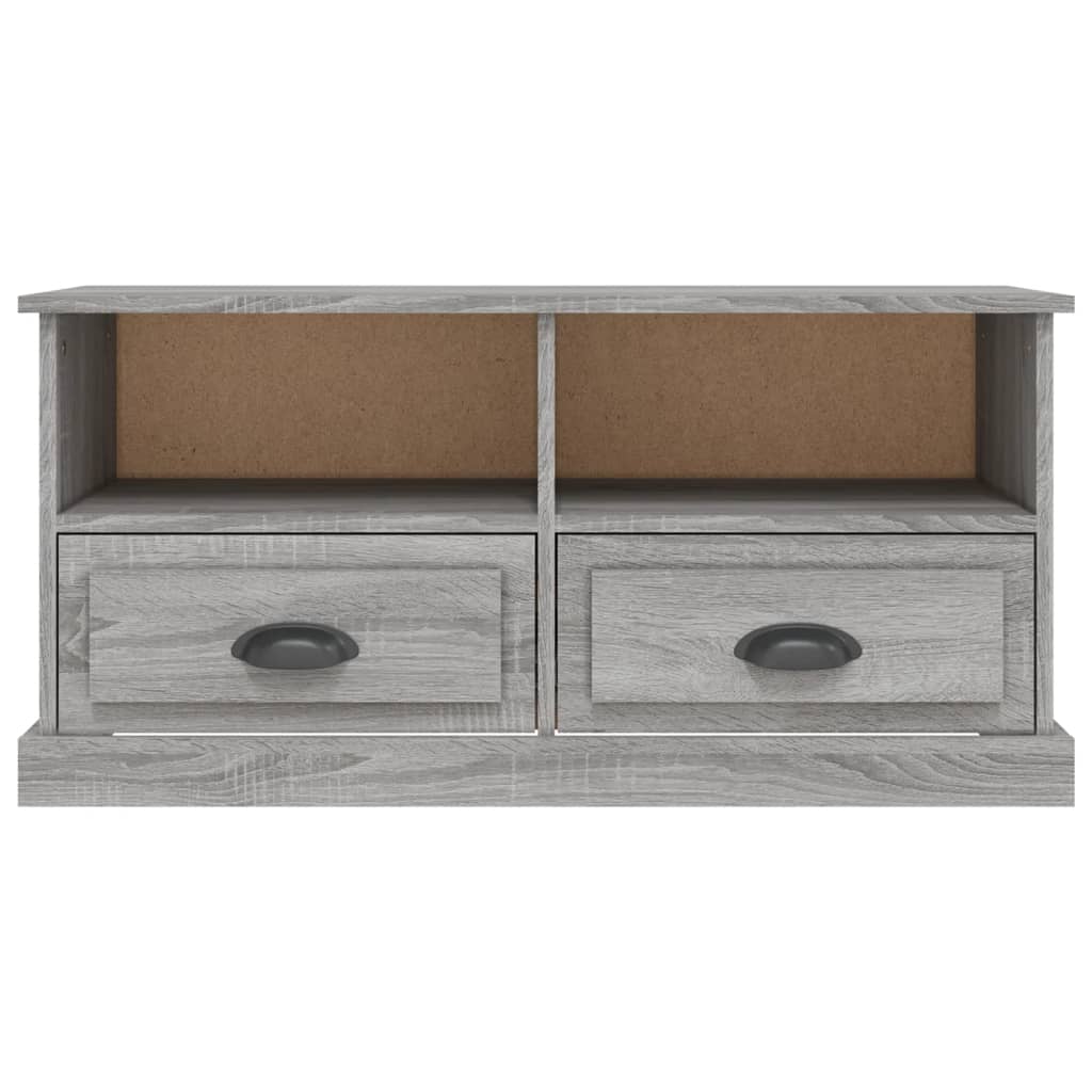 vidaXL TV Cabinet Grey Sonoma 93x35.5x45 cm Engineered Wood