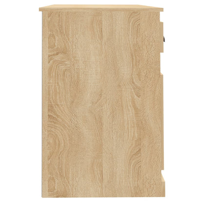 vidaXL Desk with Drawer Sonoma Oak 115x50x75 cm Engineered Wood