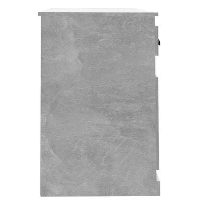 vidaXL Desk with Drawer Concrete Grey 115x50x75 cm Engineered Wood