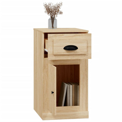 vidaXL Side Cabinet with Drawer Sonoma Oak 40x50x75 cm Engineered Wood