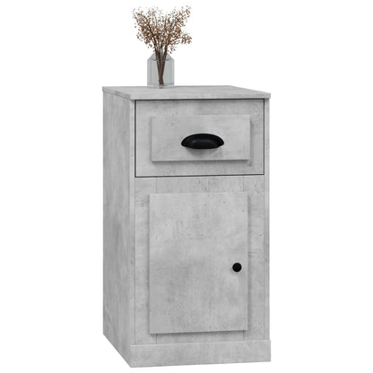vidaXL Side Cabinet with Drawer Concrete Grey 40x50x75 cm