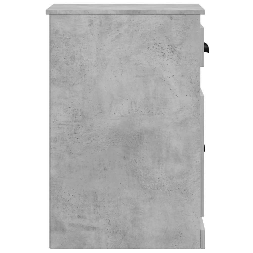 vidaXL Side Cabinet with Drawer Concrete Grey 40x50x75 cm