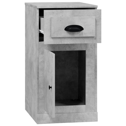 vidaXL Side Cabinet with Drawer Concrete Grey 40x50x75 cm