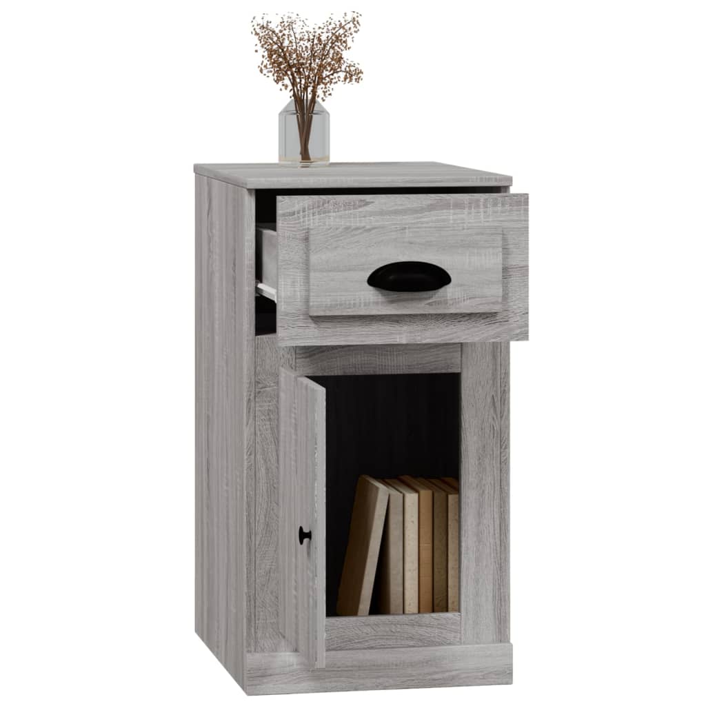 vidaXL Side Cabinet with Drawer Grey Sonoma 40x50x75cm Engineered Wood