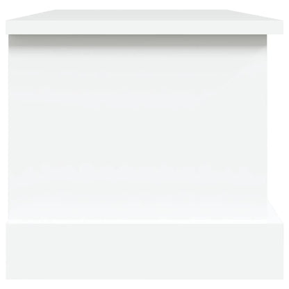 vidaXL Storage Box White 50x30x28 cm Engineered Wood