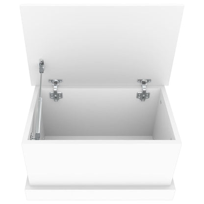 vidaXL Storage Box White 50x30x28 cm Engineered Wood