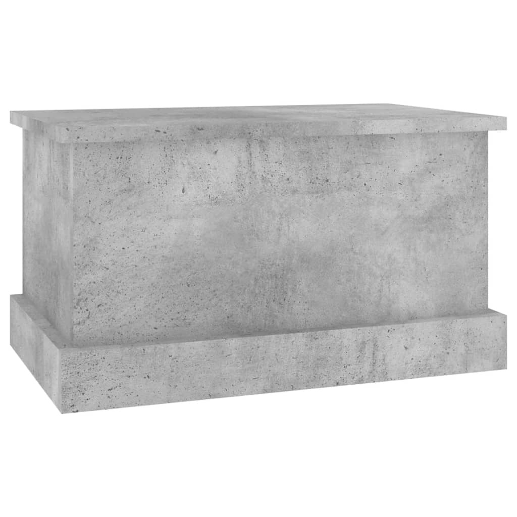 vidaXL Storage Box Concrete Grey 50x30x28 cm Engineered Wood