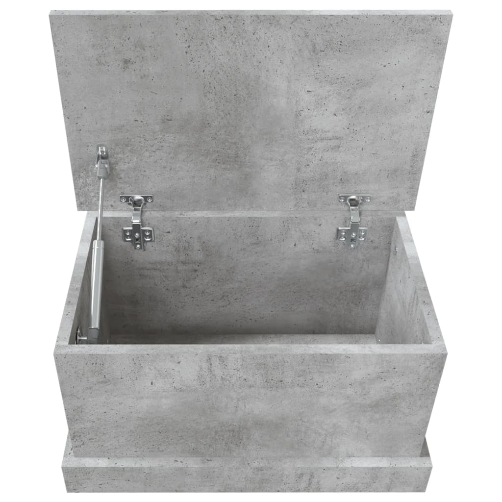 vidaXL Storage Box Concrete Grey 50x30x28 cm Engineered Wood
