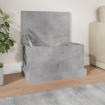 vidaXL Storage Box Concrete Grey 50x30x28 cm Engineered Wood
