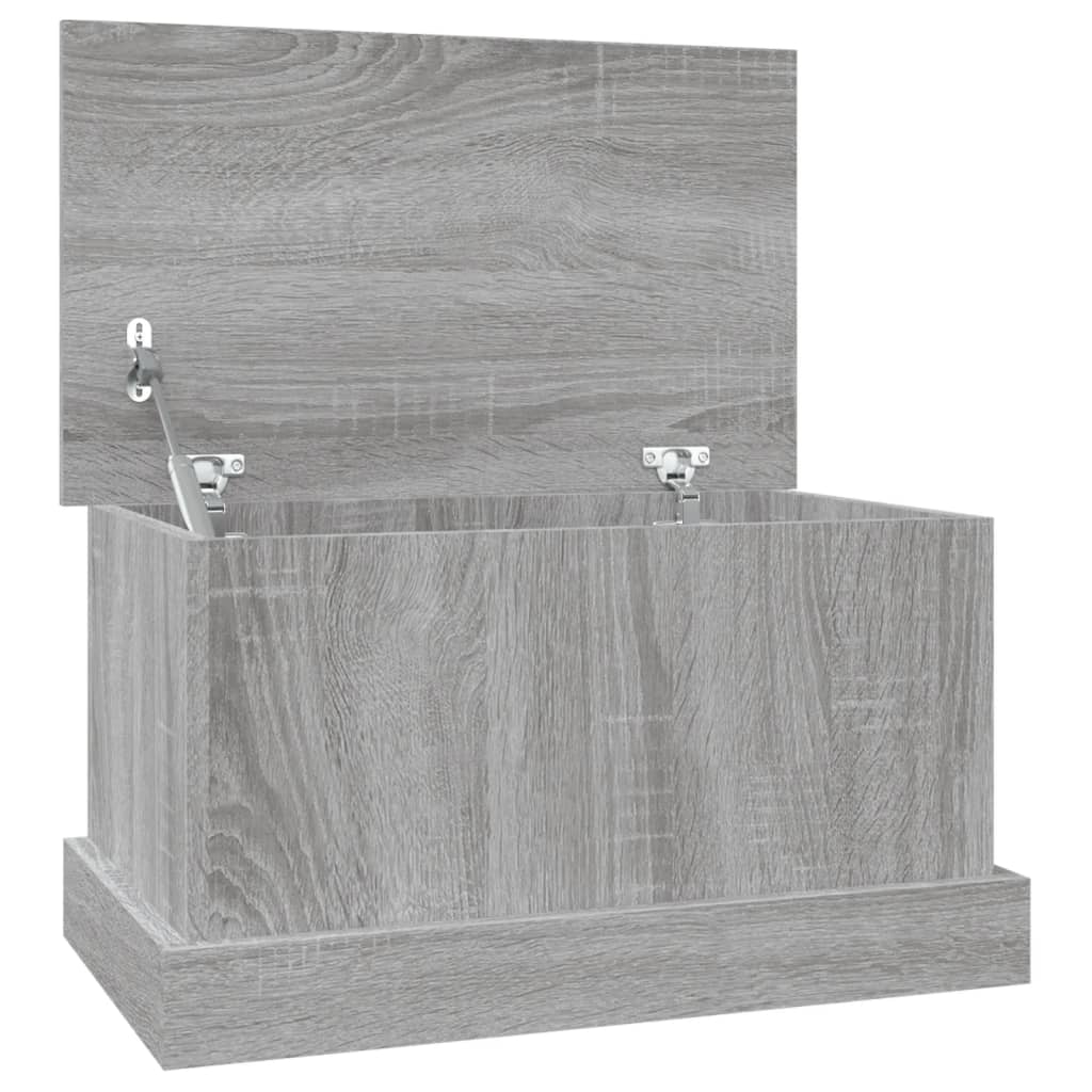 vidaXL Storage Box Grey Sonoma 50x30x28 cm Engineered Wood
