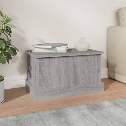 vidaXL Storage Box Grey Sonoma 50x30x28 cm Engineered Wood