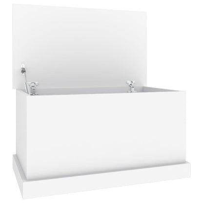 vidaXL Storage Box White 70x40x38 cm Engineered Wood
