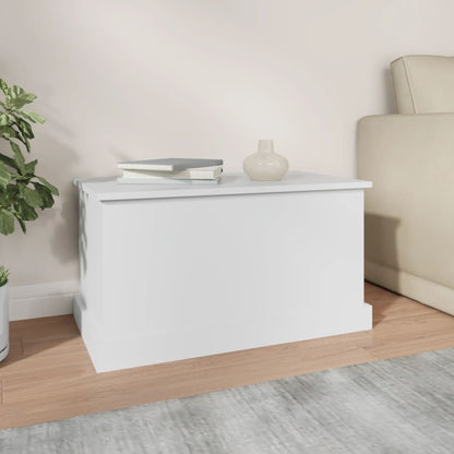 vidaXL Storage Box White 70x40x38 cm Engineered Wood