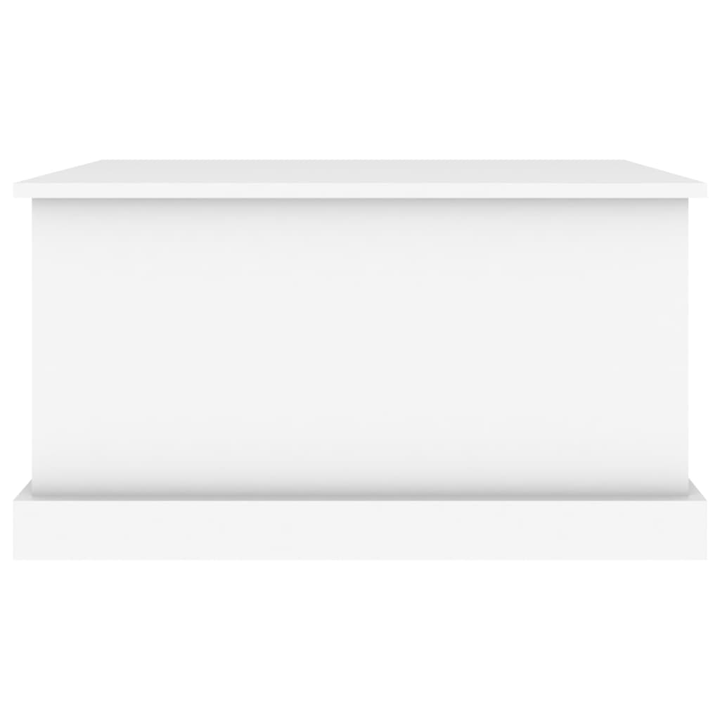 vidaXL Storage Box White 70x40x38 cm Engineered Wood