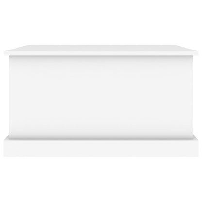 vidaXL Storage Box White 70x40x38 cm Engineered Wood