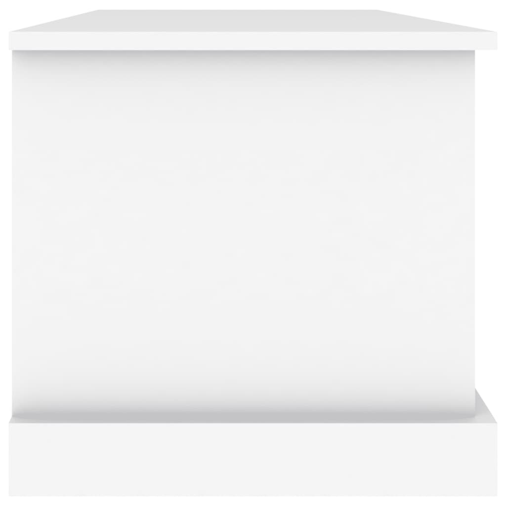 vidaXL Storage Box White 70x40x38 cm Engineered Wood