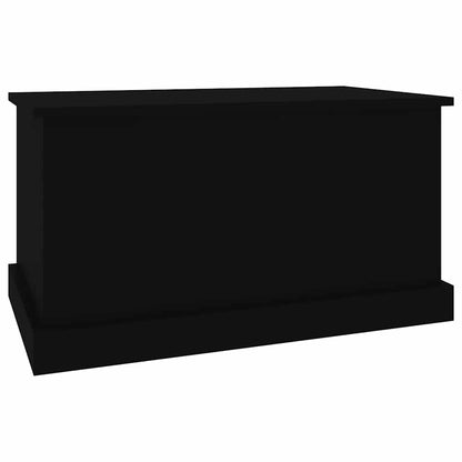 vidaXL Storage Box | Black | Engineered wood | Medium | Storage Box