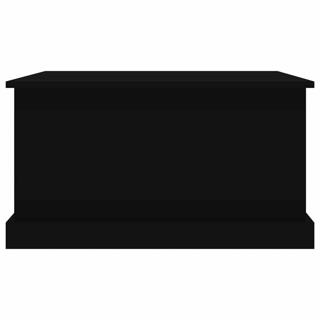 vidaXL Storage Box | Black | Engineered wood | Medium | Storage Box