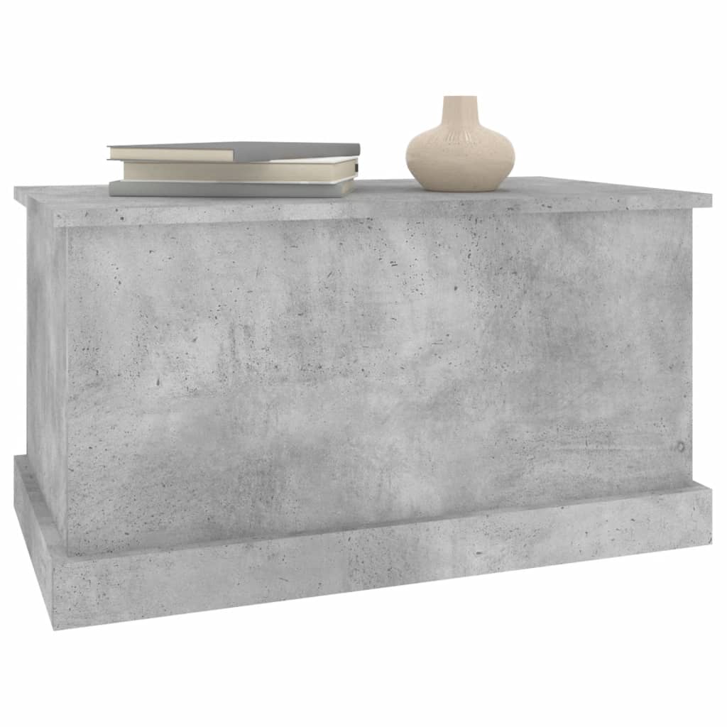 vidaXL Storage Box Concrete Grey 70x40x38 cm Engineered Wood