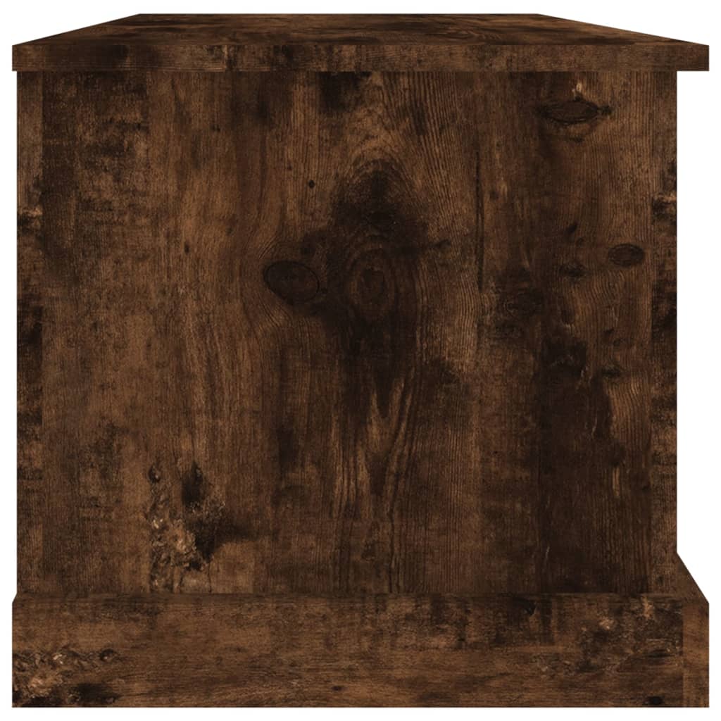 vidaXL Storage Box Smoked Oak 70x40x38 cm Engineered Wood