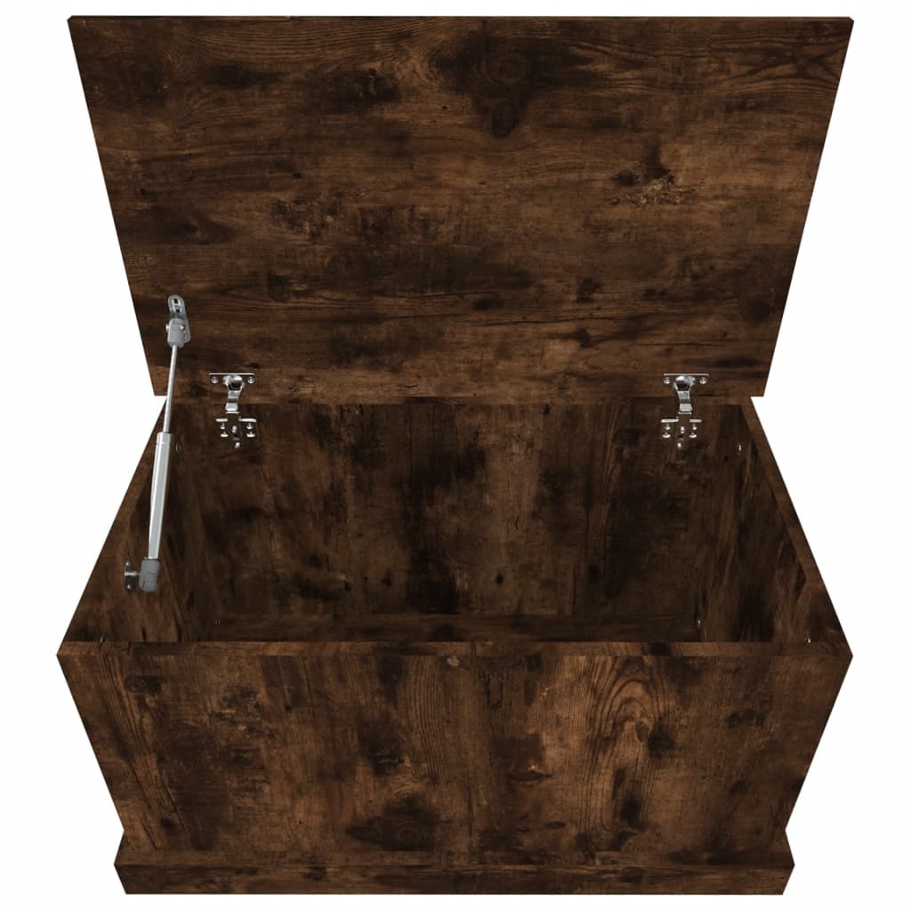vidaXL Storage Box Smoked Oak 70x40x38 cm Engineered Wood