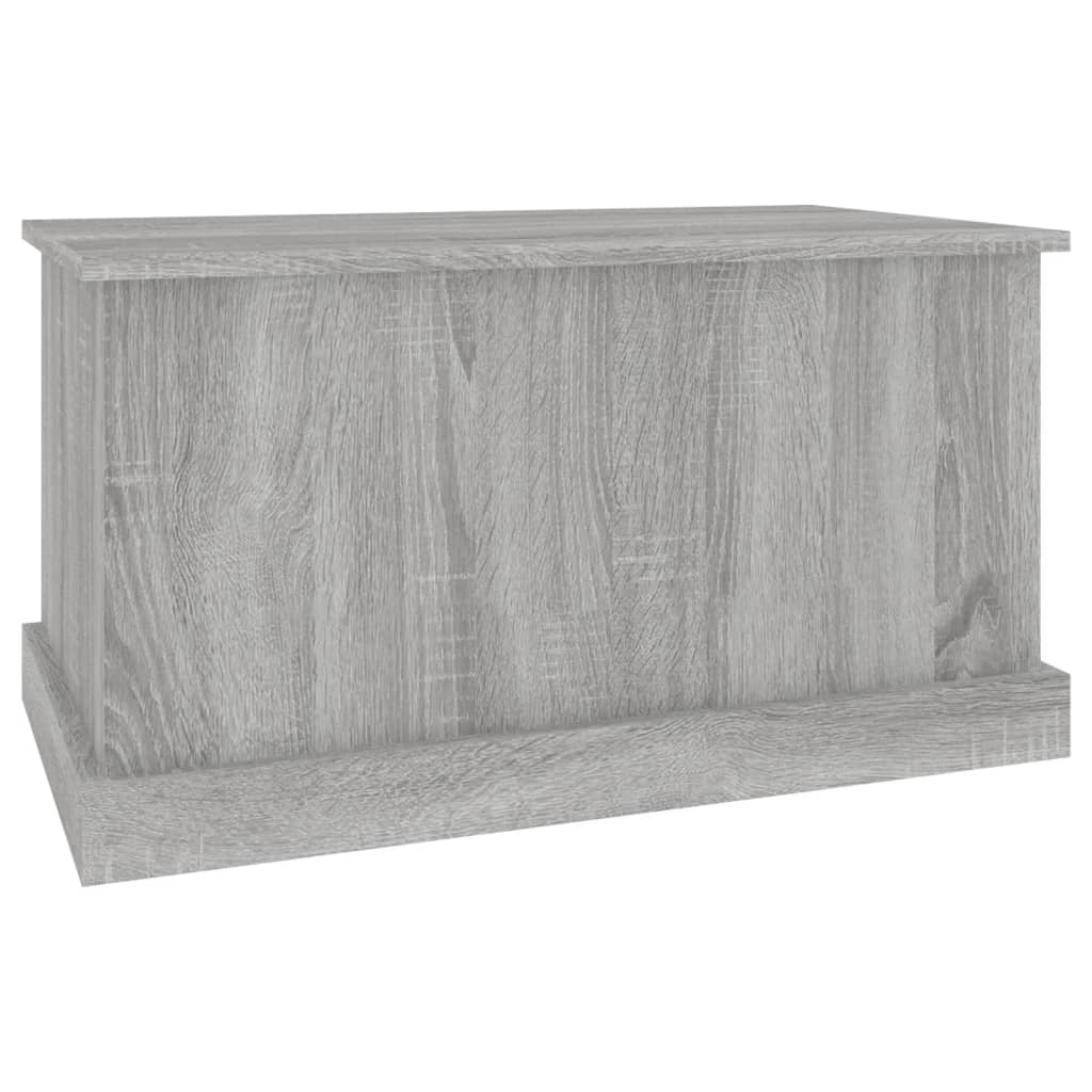 vidaXL Storage Box Grey Sonoma 70x40x38 cm Engineered Wood