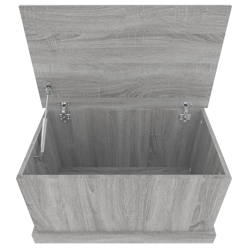 vidaXL Storage Box Grey Sonoma 70x40x38 cm Engineered Wood