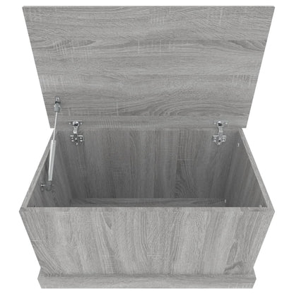 vidaXL Storage Box Grey Sonoma 70x40x38 cm Engineered Wood