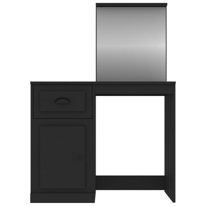 vidaXL Dressing Table | Black | Engineered wood, acrylic | Standard