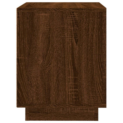vidaXL Bedside Cabinet Brown Oak 44x35x45 cm Engineered Wood