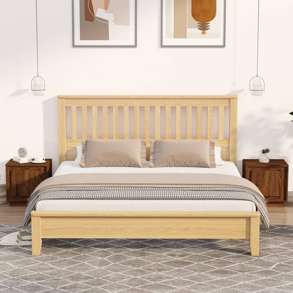 vidaXL Bedside Cabinets 2 pcs Brown Oak 44x35x45 cm Engineered Wood