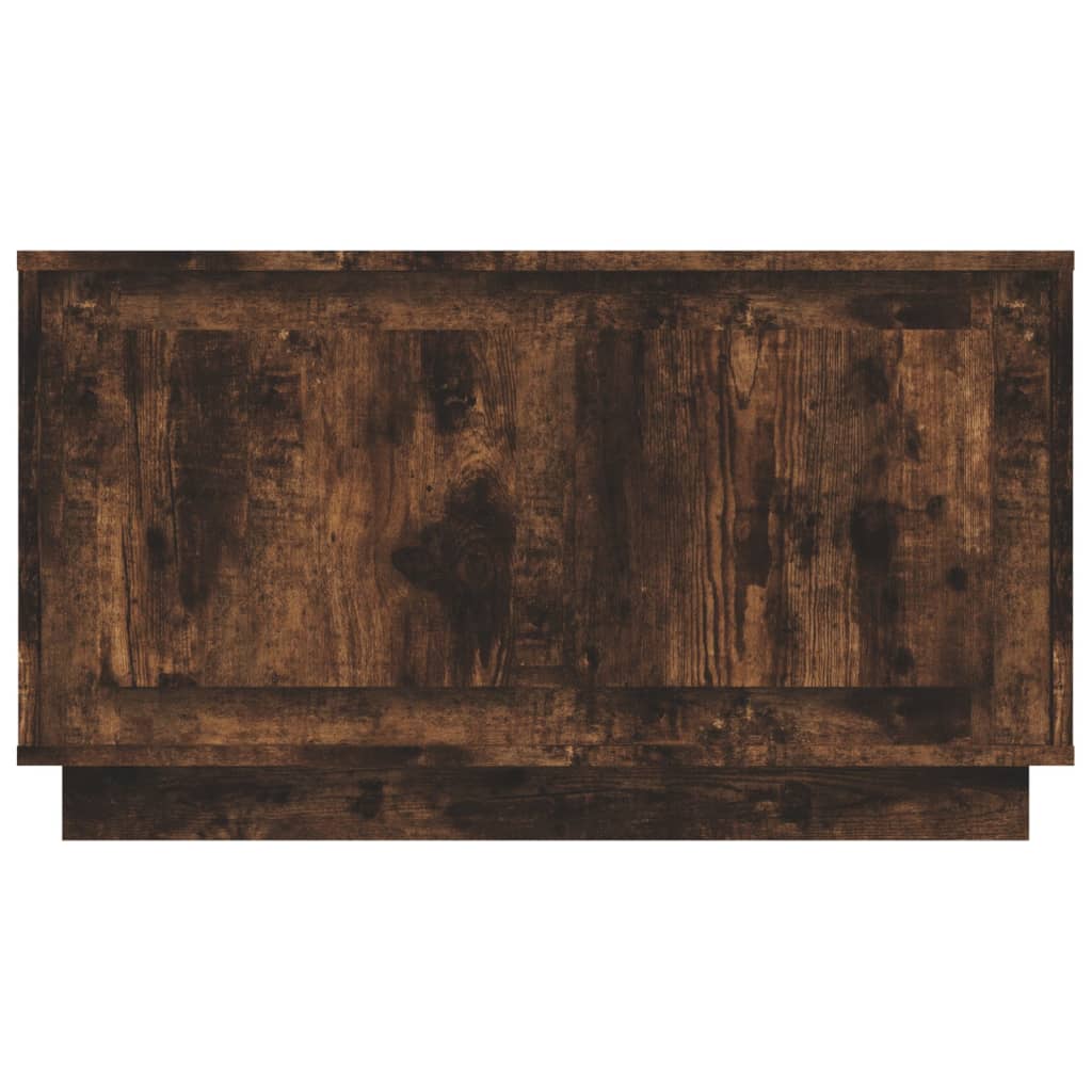 vidaXL TV Cabinet Smoked Oak 80x35x45 cm Engineered Wood