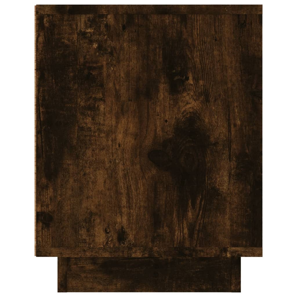 vidaXL TV Cabinet Smoked Oak 80x35x45 cm Engineered Wood