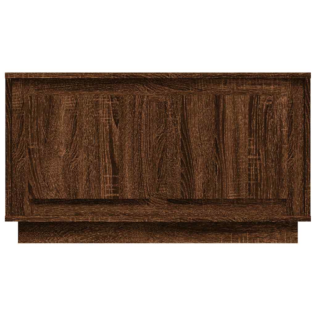 vidaXL TV Cabinet Brown Oak 80x35x45 cm Engineered Wood