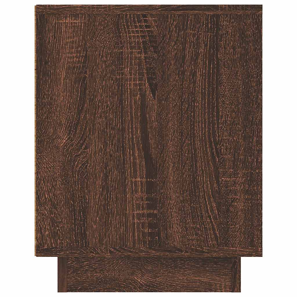 vidaXL TV Cabinet Brown Oak 80x35x45 cm Engineered Wood