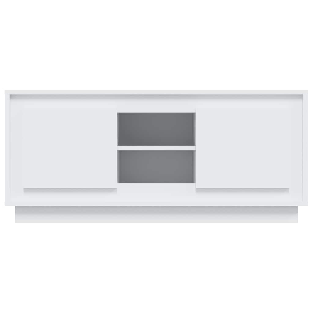 vidaXL TV Cabinet White 102x35x45 cm Engineered Wood