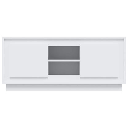 vidaXL TV Cabinet White 102x35x45 cm Engineered Wood